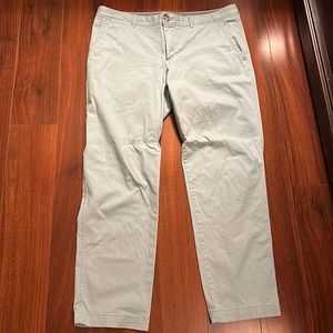 Banana Republic city chino in a bright teal/aqua color way